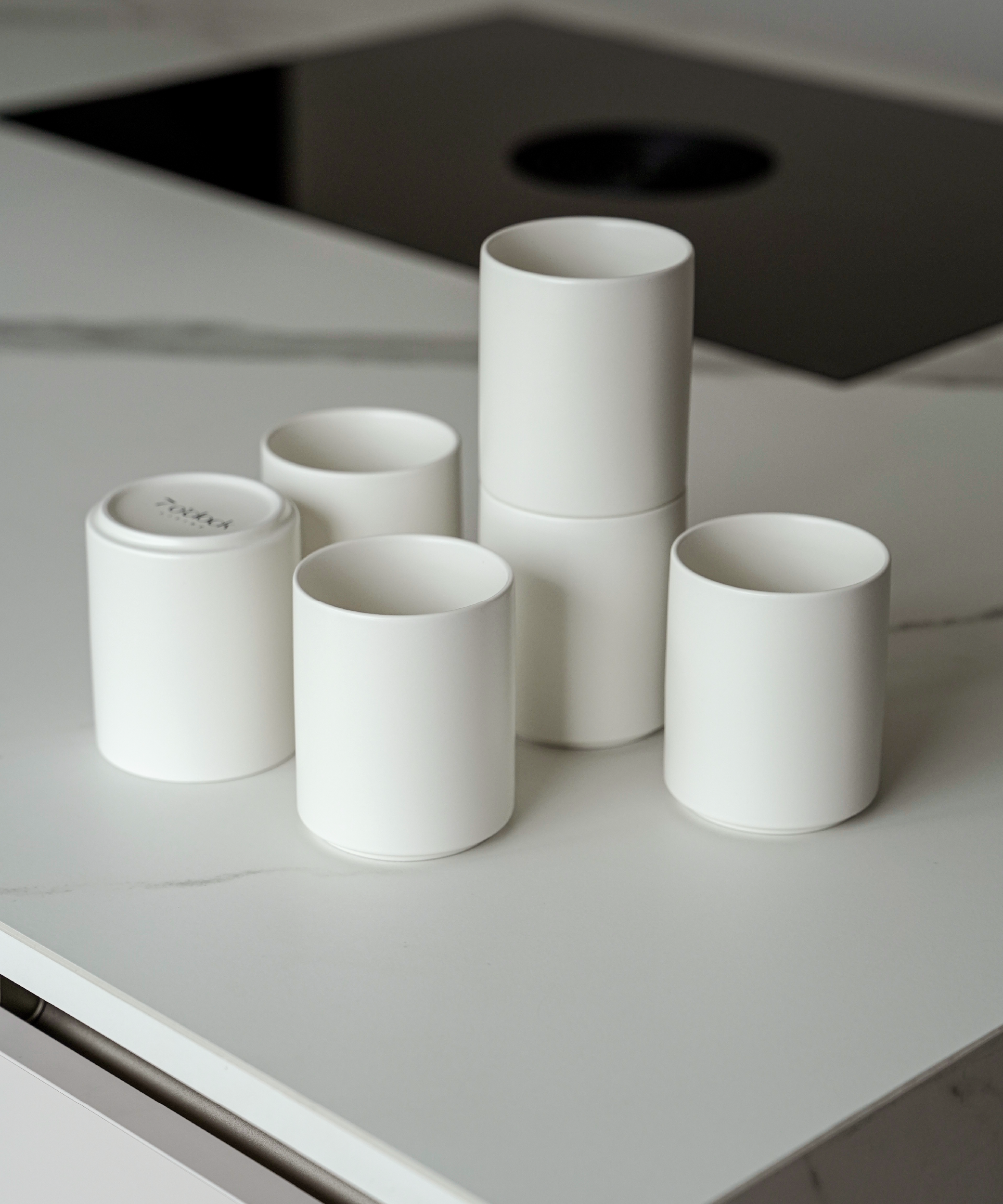 Cup without handle in cream white matte | Nia