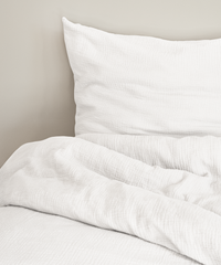 White muslin single bed linen 135x200 + 80x80 | Haven