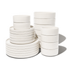 Crockery set matt cream white | Nia