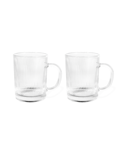 Fluted glass cup (300ml) | Paris