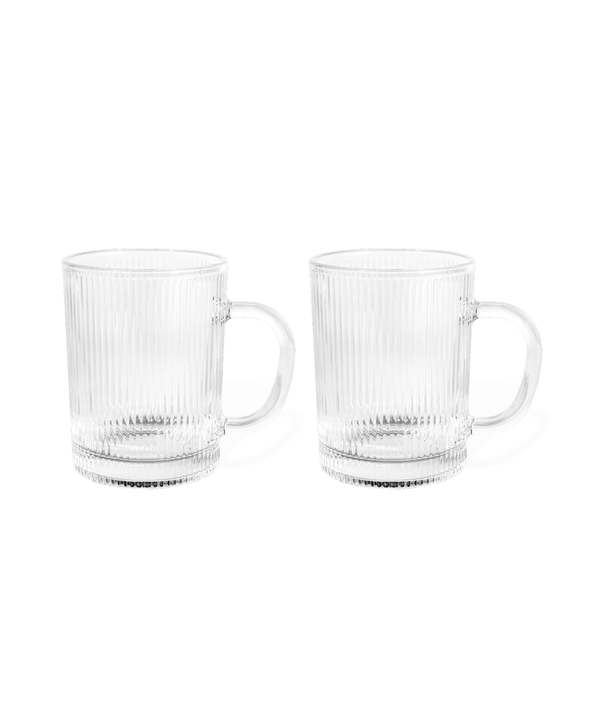 Fluted glass cup (300ml) | Paris