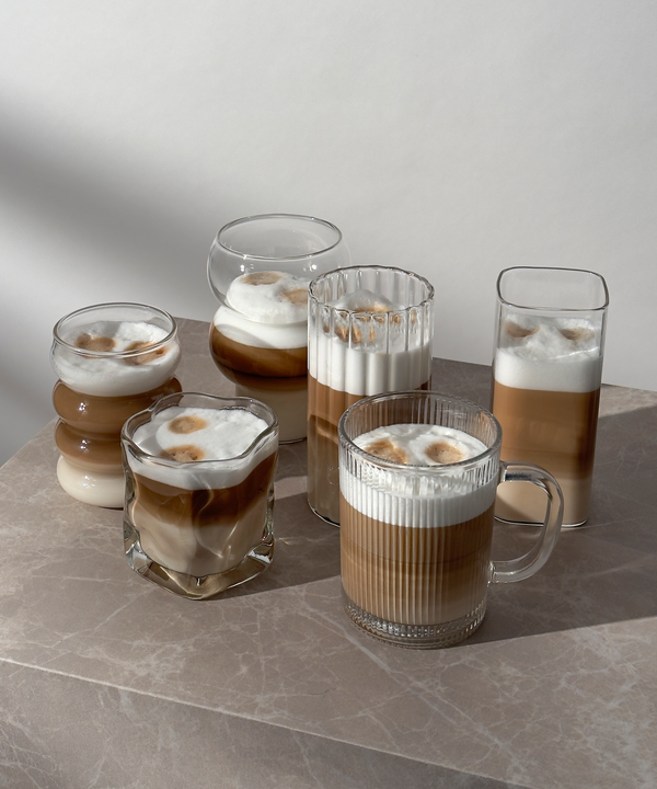 set of 12 glasses with 6 different designs