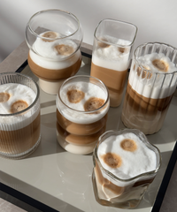 set of 12 glasses with 6 different designs