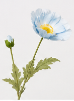 Realistische Kunstblumen Mohnblüte in Hellblau – bloom collection von 7 O'CLOCK