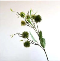 Realistischer Kunstzweig Kastanienzweig in Grün – bloom collection von 7 O'CLOCK