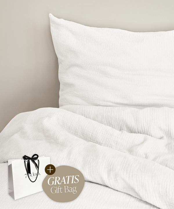 White muslin single bed linen | Haven