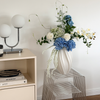 Azure Breeze 11-Stem Bouquet in Light Blue, White &amp; Green | Bloom