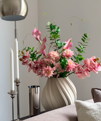 Realistisches Kunstblumen-Bouquet Orchid Muse 11er in Rosa und Grün – bloom collection von 7 O'CLOCK
