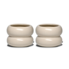 Small Wavy Ceramic Mug Beige | Mya
