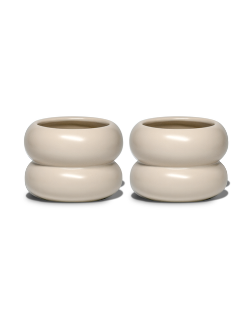 Small Wavy Ceramic Mug Beige | Mya