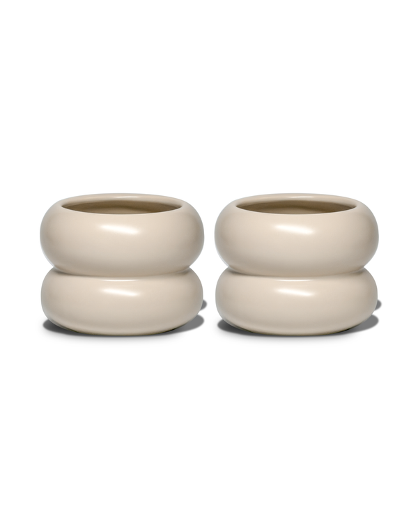 Small Wavy Ceramic Mug Beige | Mya
