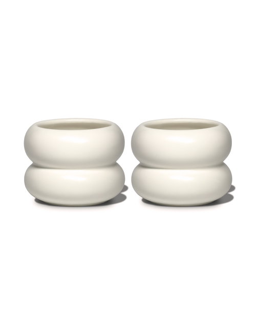 Small Wavy Ceramic Mug White | Mya