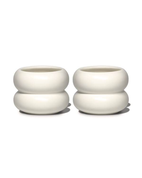 Small Wavy Ceramic Mug White | Mya