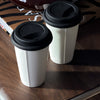 Large Ceramic To-Go Cup with Black Silicone Lid | Brooklyn