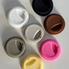 Large Ceramic To-Go Cup with Black Silicone Lid | Brooklyn