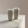 Large Ceramic To-Go Cup with White Silicone Lid | Brooklyn