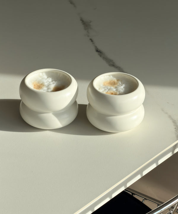 Small Wavy Ceramic Mug White | Mya
