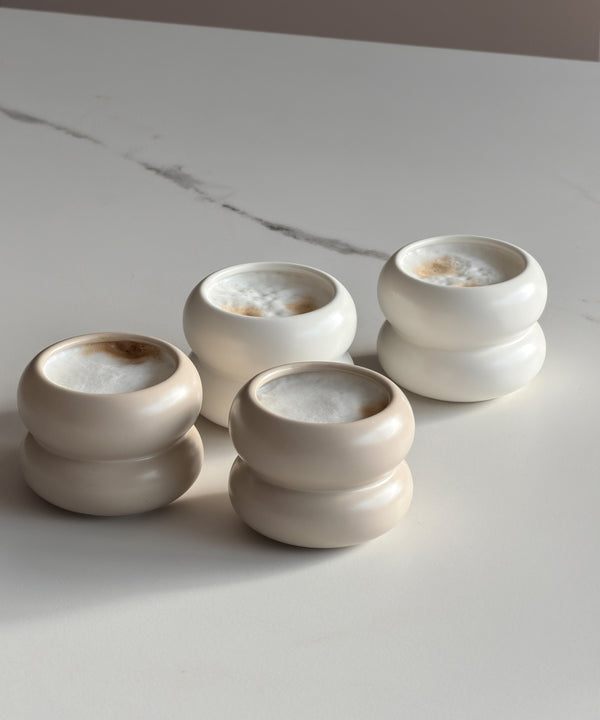 Small Wavy Ceramic Mug White | Mya