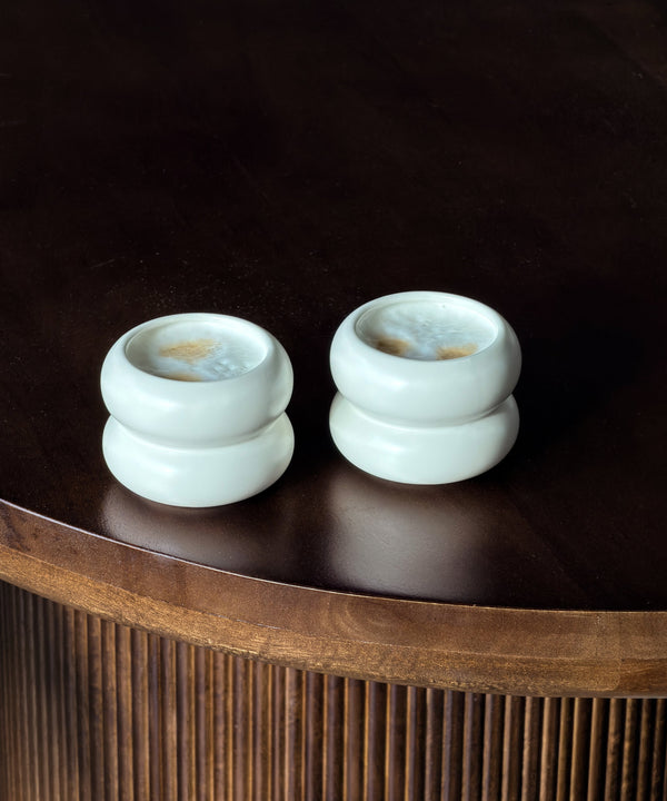 Small Wavy Ceramic Mug White | Mya