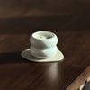 Small Wavy Ceramic Mug White | Mya
