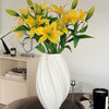 Lily Bouquet of 5 with Two Blooms in Yellow | Bloom