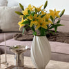 Lily Bouquet of 5 with Two Blooms in Yellow | Bloom