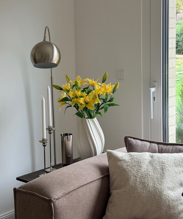 Lily Bouquet of 5 with Two Blooms in Yellow | Bloom