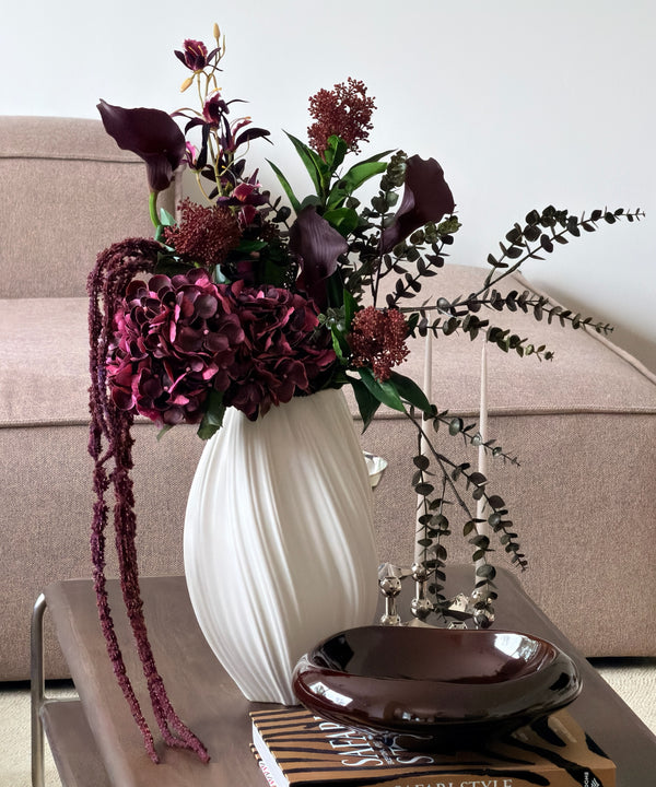 Merlot Night 10-Piece Bouquet in Bordeaux & Green | Bloom