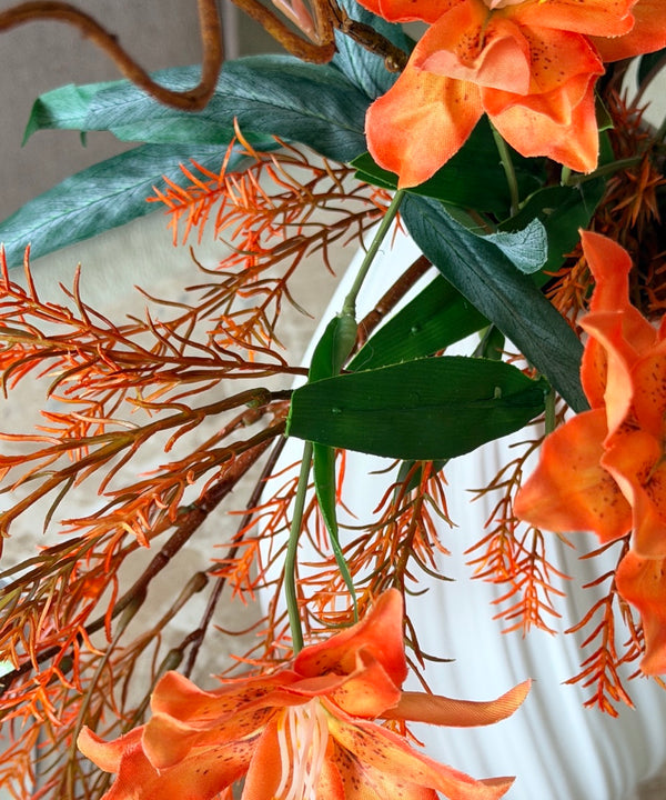 Wild Flame 7-Stem Bouquet in Orange &amp; Green | Bloom