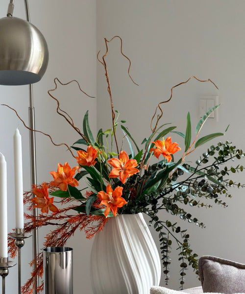Wild Flame Kunstblumenstrauß – Strauß in der Wohnzimmerecke – Bloom von 7 O'CLOCK