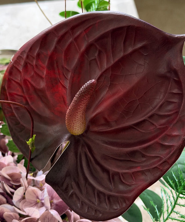 Wild Velvet 10-Stem Bouquet in Green, Dusky Pink &amp; Burgundy | Bloom