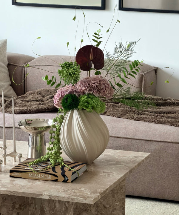 Wild Velvet 10-Stem Bouquet in Green, Dusky Pink &amp; Burgundy | Bloom