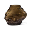 Brown Glass Vase with an Organic Curved Silhouette | Suri