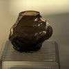 Brown Glass Vase with an Organic Curved Silhouette | Suri