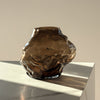 Brown Glass Vase with an Organic Curved Silhouette | Suri