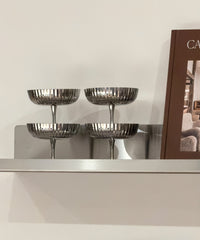 Stainless Steel Ice Cream Bowl in a Ribbed Design | Riza