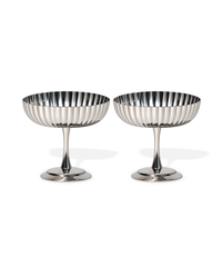 Stainless Steel Ice Cream Bowl in a Ribbed Design | Riza