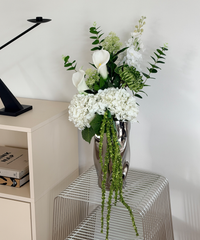 Large Ceramic Vase with Mirror Finish and Softly Curved Silhouette | Livia