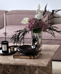 Large Ceramic Vase with Mirror Finish and Softly Curved Silhouette | Livia