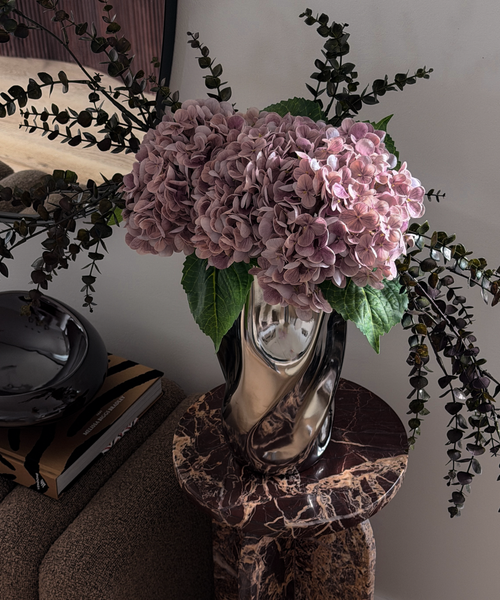 Large Ceramic Vase with Mirror Finish and Softly Curved Silhouette | Livia