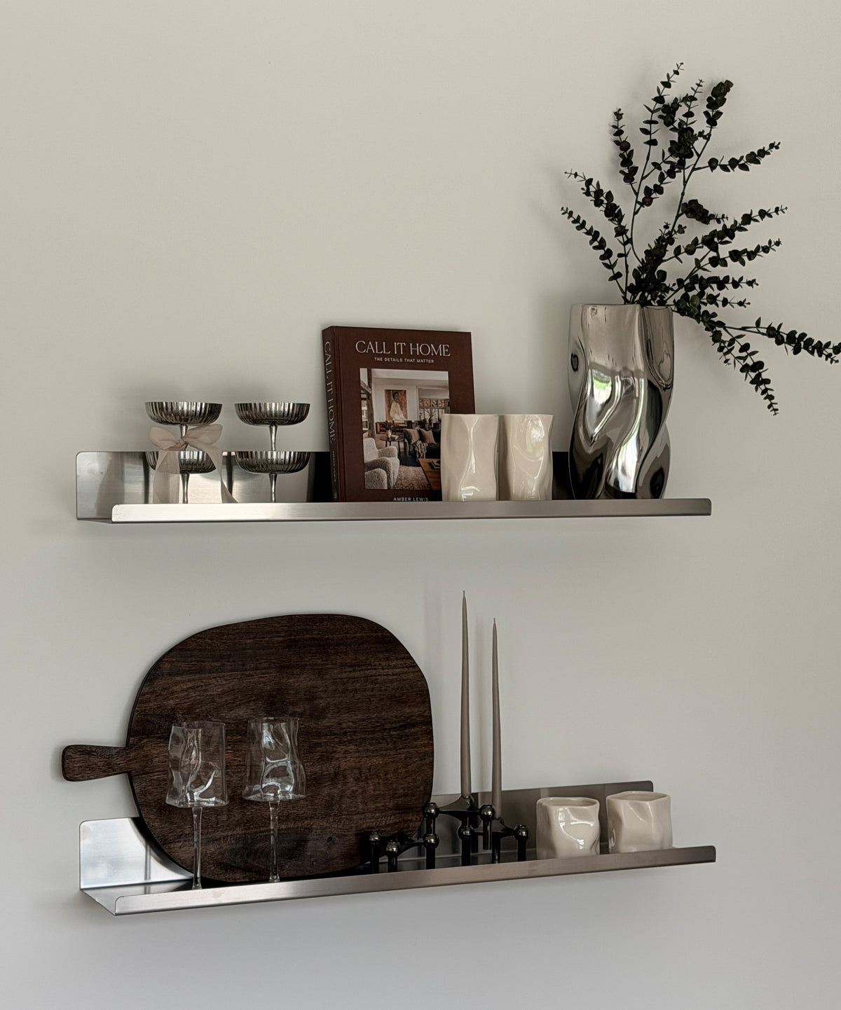 Large Ceramic Vase with Mirror Finish and Softly Curved Silhouette | Livia