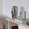 Large Ceramic Vase with Mirror Finish and Softly Curved Silhouette | Livia