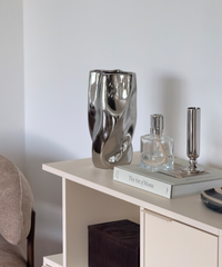 Large Ceramic Vase with Mirror Finish and Softly Curved Silhouette | Livia