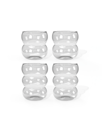 Glass set in bubble design (350ml, 550ml) | Rio