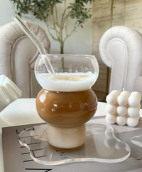 Design glass with two bubbles (500ml) | Tokyo