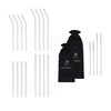 Set of Long & Short Glass Straws | Aris