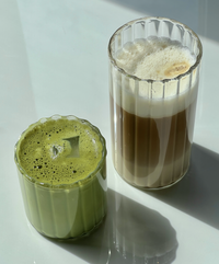Glasses set in striped design (200ml, 400ml) | Norway