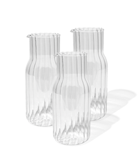 Water carafe in striped design (1300ml) | Norway