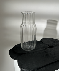 Water carafe in striped design (1300ml) | Norway