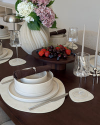 Geschirrset Beige glänzend | Nia